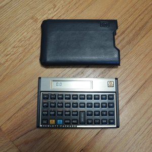 Vintage Hewlett Packard Financial Calculator 12C w/ Case